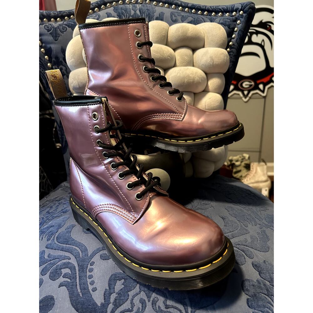 Dr Martens Chrome Baby Pink size 8/EU 39